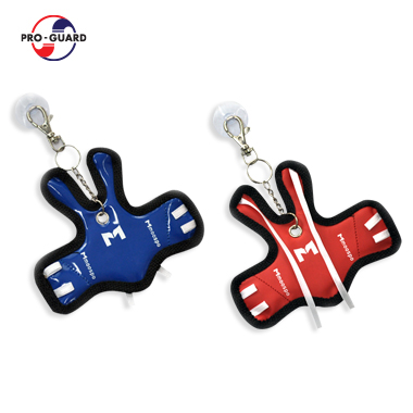 미니 태권도 몸통 보호대 열쇠고리 (양면)