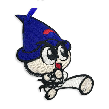 다루나루 태권도 캐릭터 자수 액세서리 (다루 발차기)